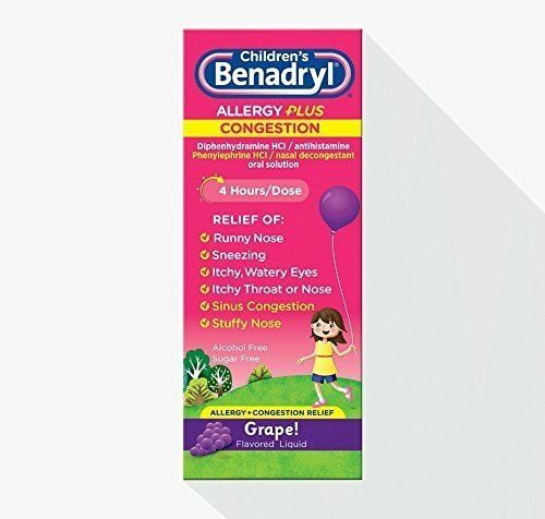 BENADRYL-D KIDS ALLRGY/SINUS LIQ GRP 4OZ