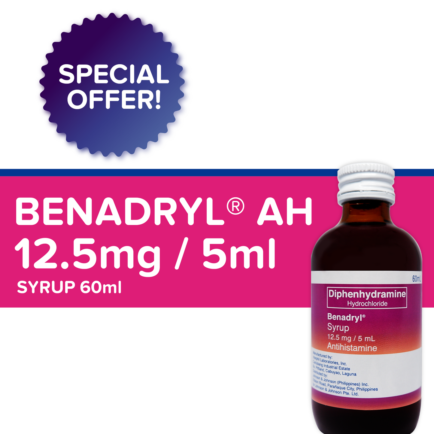 BENADRYL SX 2% 60ML MS