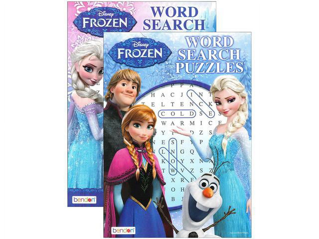 Bendon Disney's Frozen Word Search Puzzle Book PDQ Display, 72 count