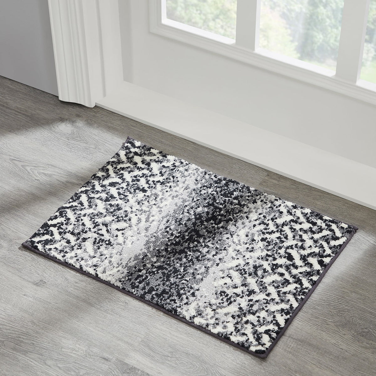POLYESTER BATH RUG GRAY