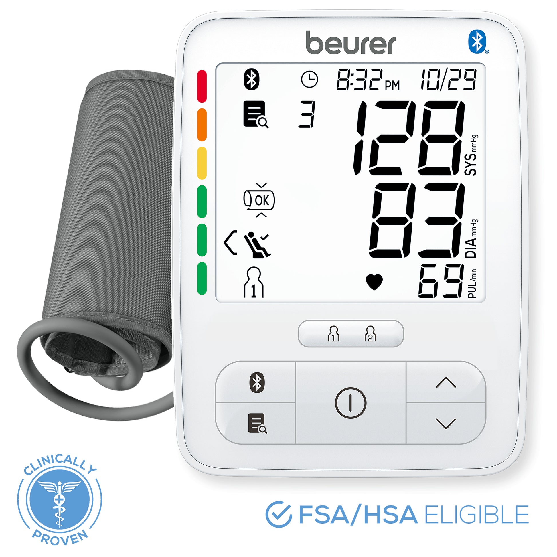 B/P MONITOR PREMIUM UPPER ARM MED CUFF