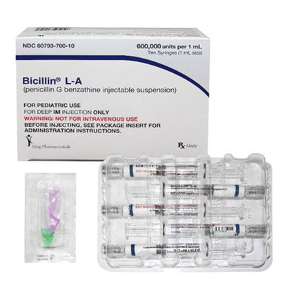 BICILLIN L-A SY 2.4MMU 10X4ML 18G