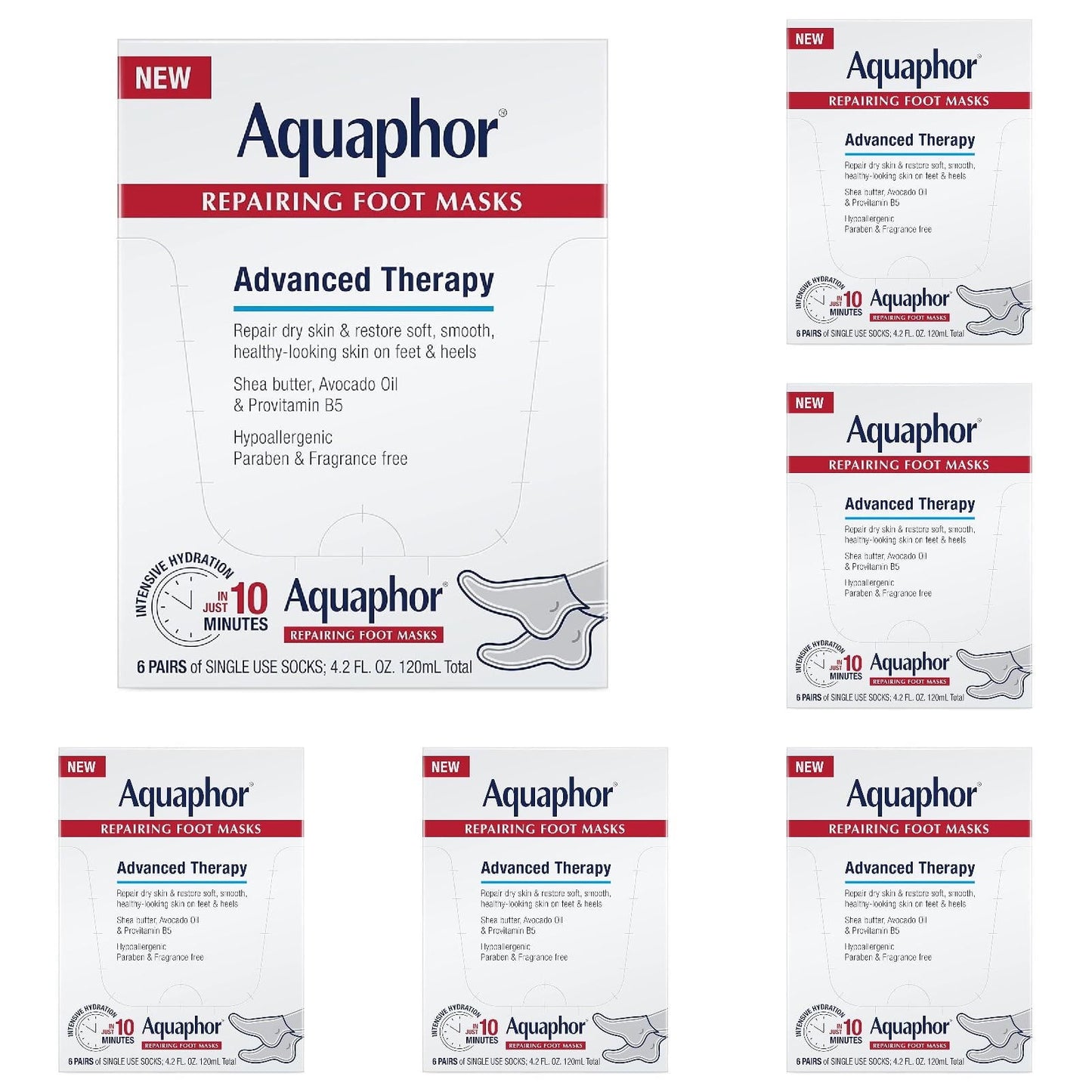 AQUAPHOR REPAIRING FOOT MASKS 1PR 20ML