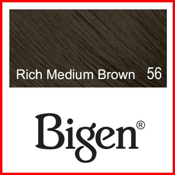 Bigen Powder Hair Color #56 Rich Medium Brown 0.21oz