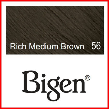 Bigen Powder Hair Color #56 Rich Medium Brown 0.21oz