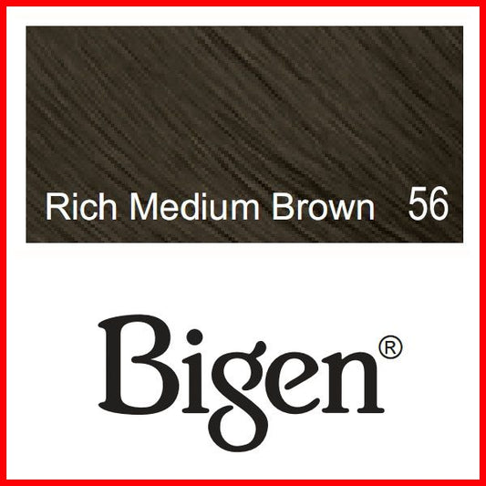 Bigen Powder Hair Color #56 Rich Medium Brown 0.21oz