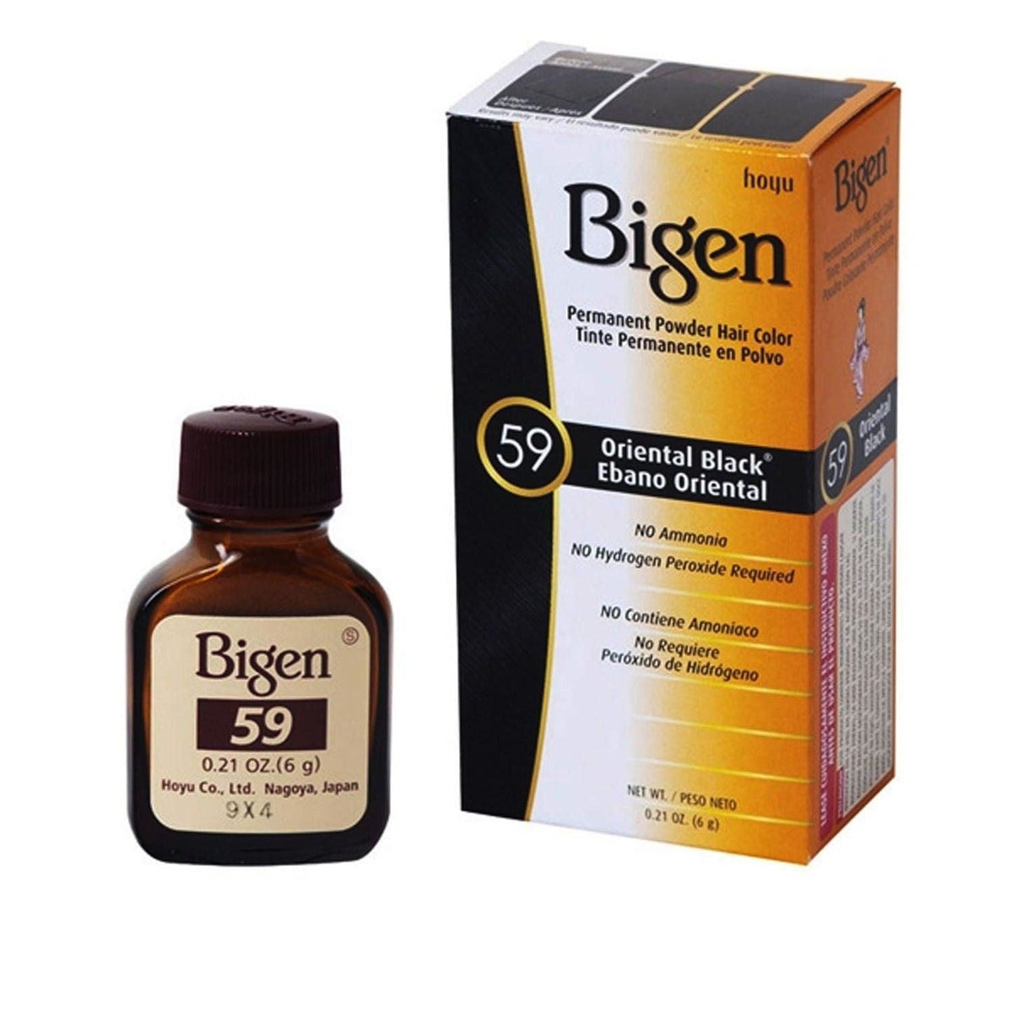 Bigen Permanent Powder Hair Color - 59 Oriental Black