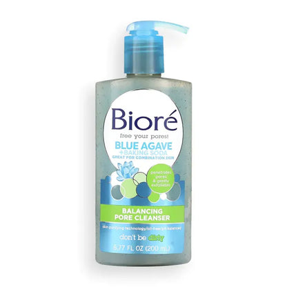 Biore Blue Agave + Baking Soda Cleanser 6.77oz Pump