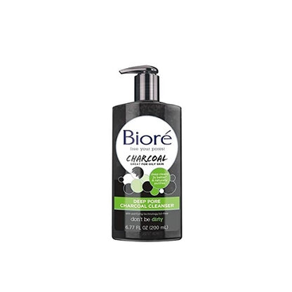 Biore Charcoal Cleanser Deep Pore 6.77oz Pump