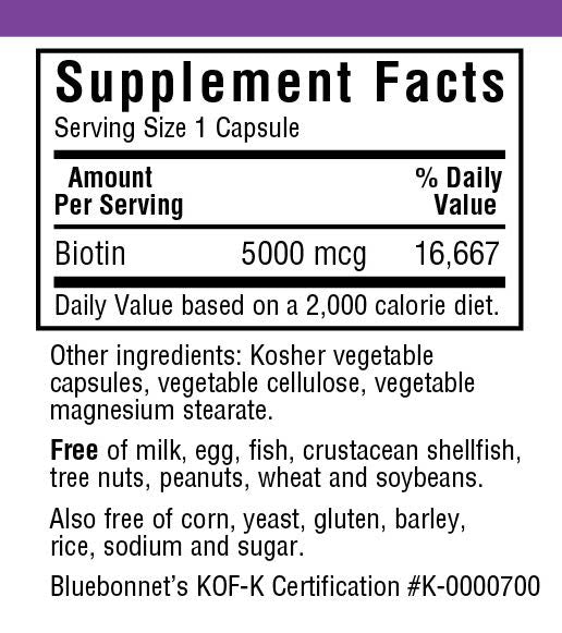 BIOTIN CP 5000MCG 110 MS