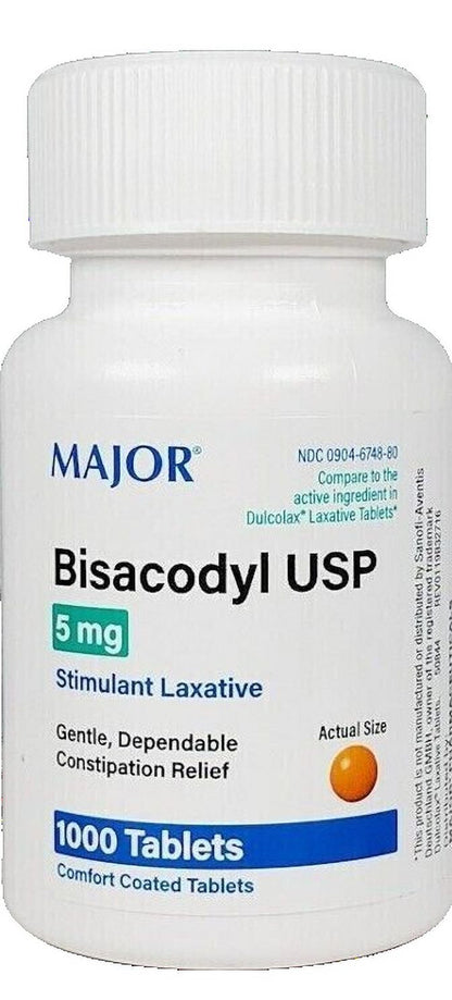 BISACODYL TB 5MG 1000 EC