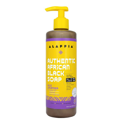 ALAFFIA SOAP,WILD LAV,AFRCN BLK