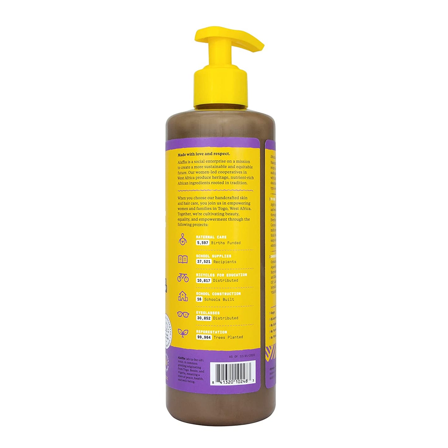 ALAFFIA SOAP,WILD LAV,AFRCN BLK