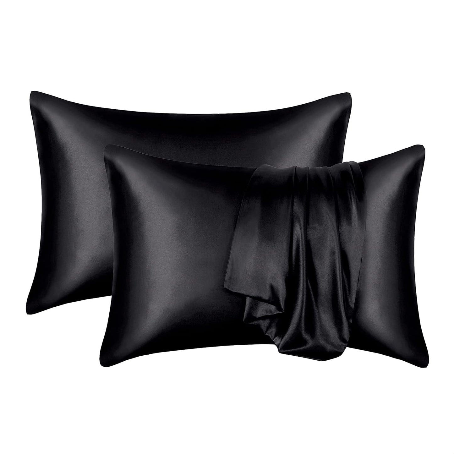 ADAMA SATIN PILLOWCASE BLACK