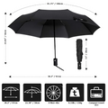 UMBRELLA MENS 42N OVSZ AUTO BLACK