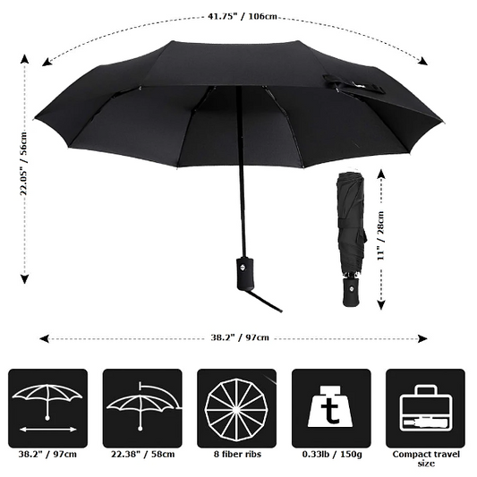 Chaby Automatic Umbrella 42 In Black