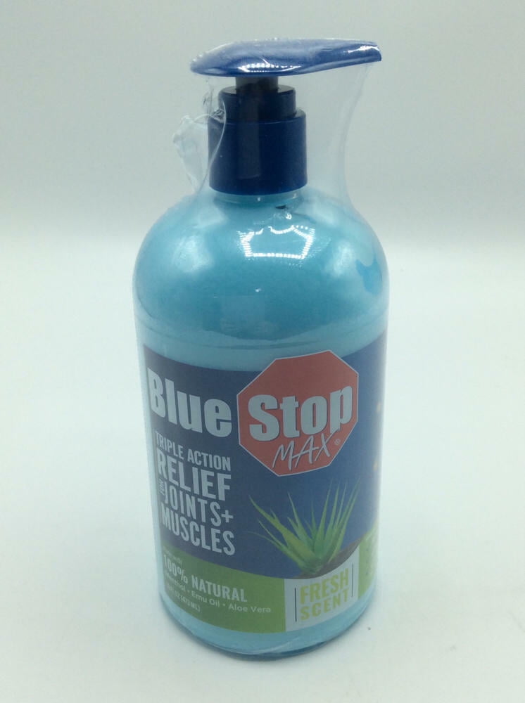 BLUE STOP MAX MESS FREE MASSG GEL 3.4OZ