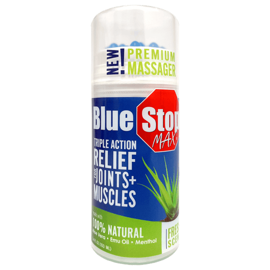 BLUE STOP MAX MESS FREE MASSG GEL 3.4OZ