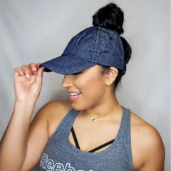 BADAZZ BACKLESS CAP DENIM BLUE