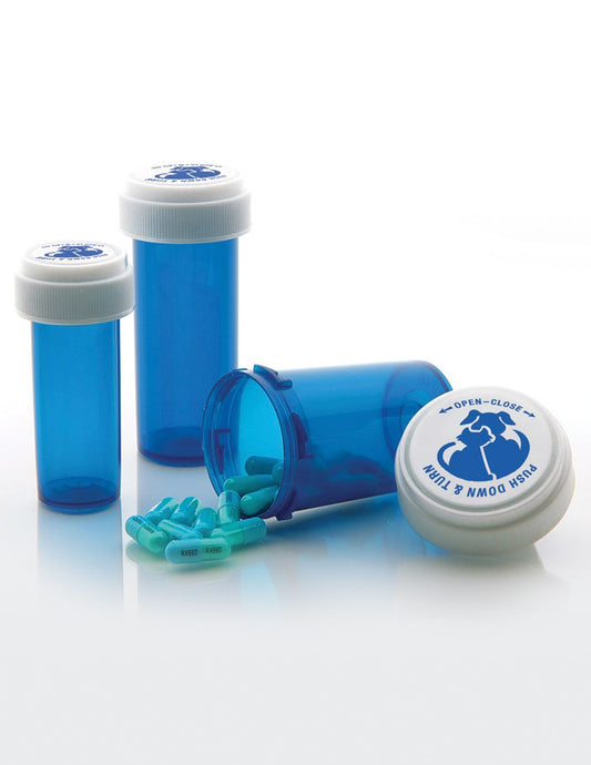 TRISTATE BLUE PLST VIAL NO CAP 216X30DR