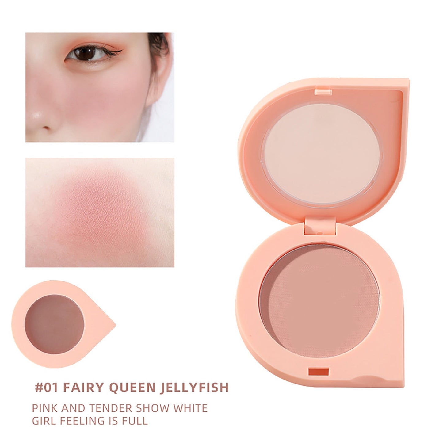 POWDER BLUSH ROSY RED