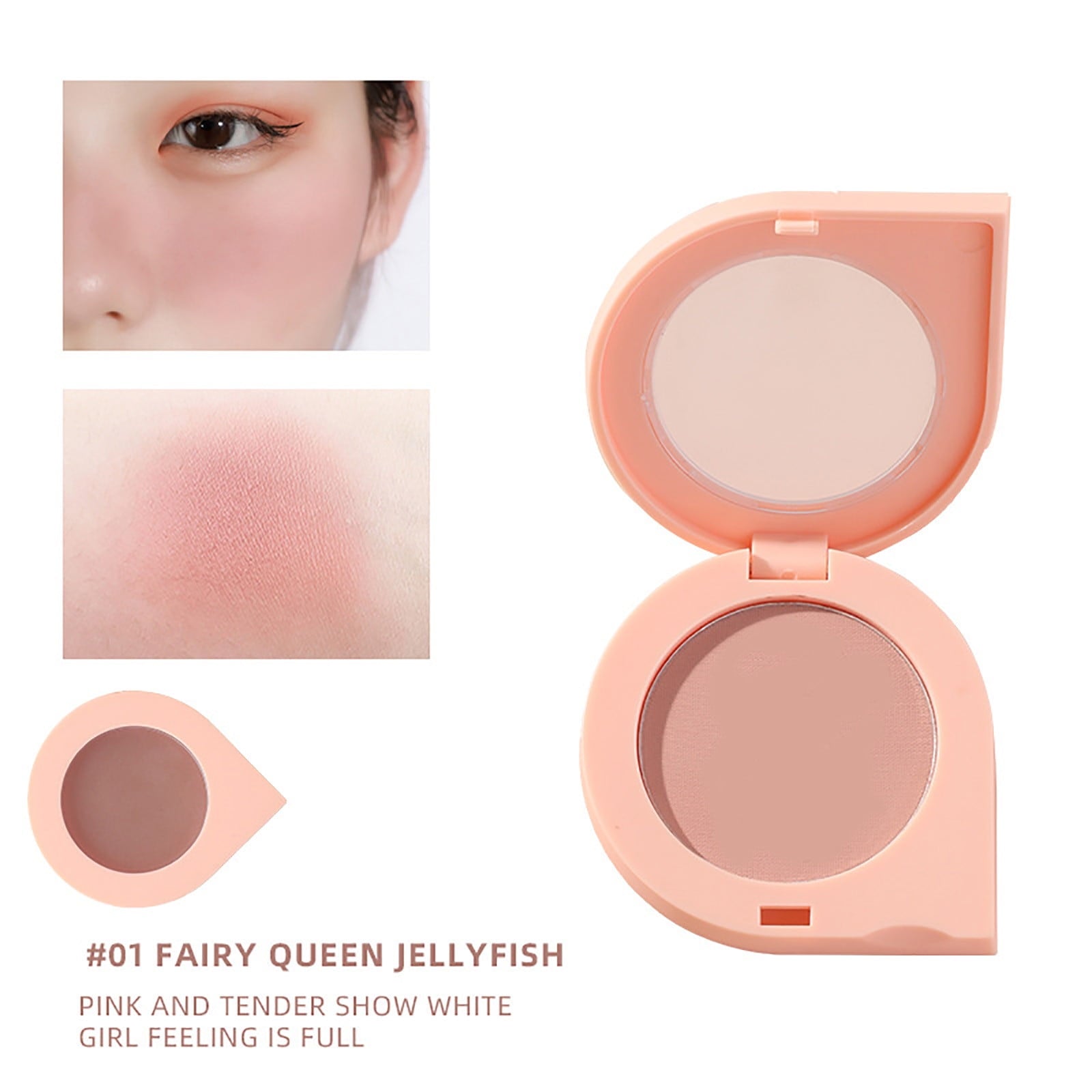POWDER BLUSH ROSY RED