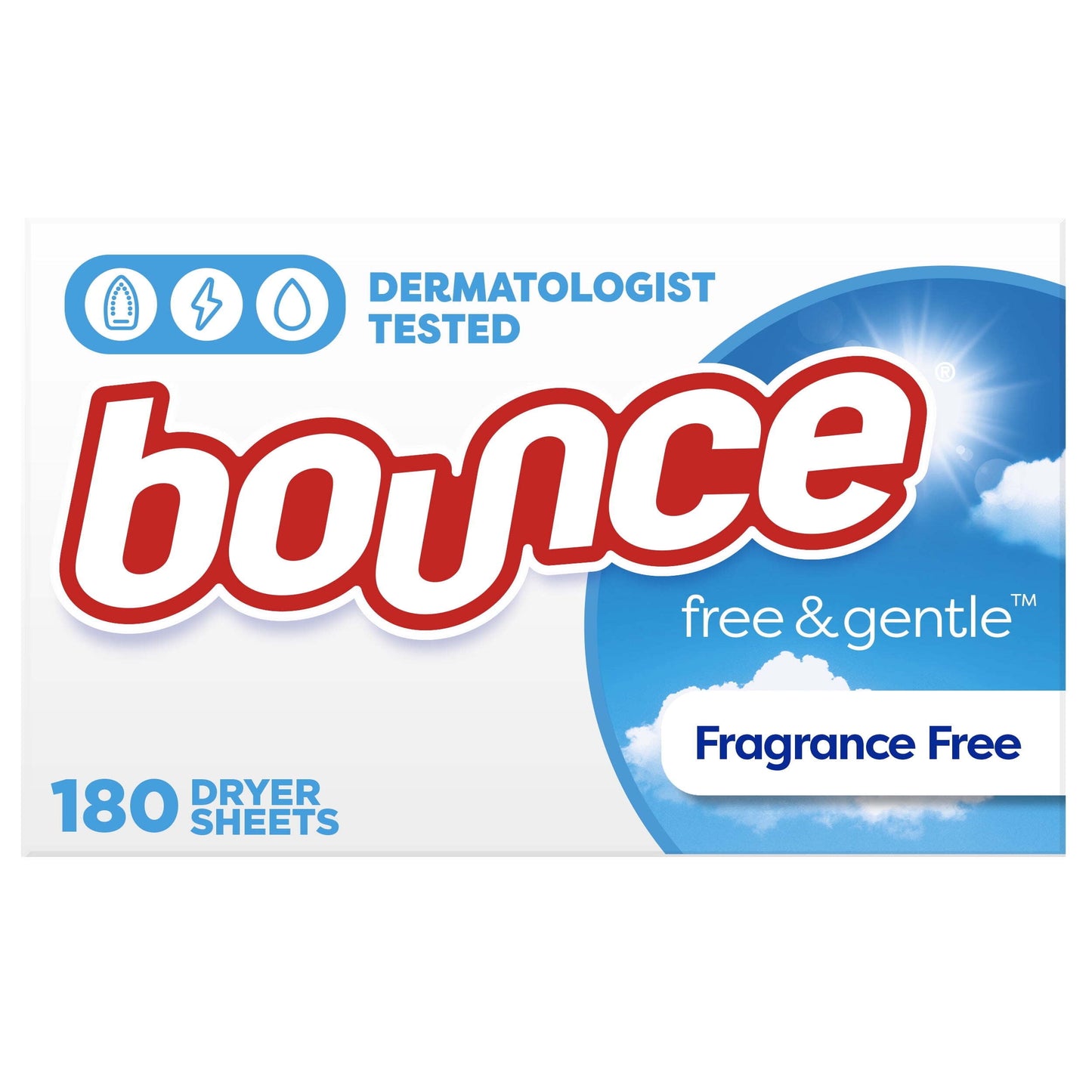 BOUNCE FREE & GENTLE DRYER SHT 160CT DS