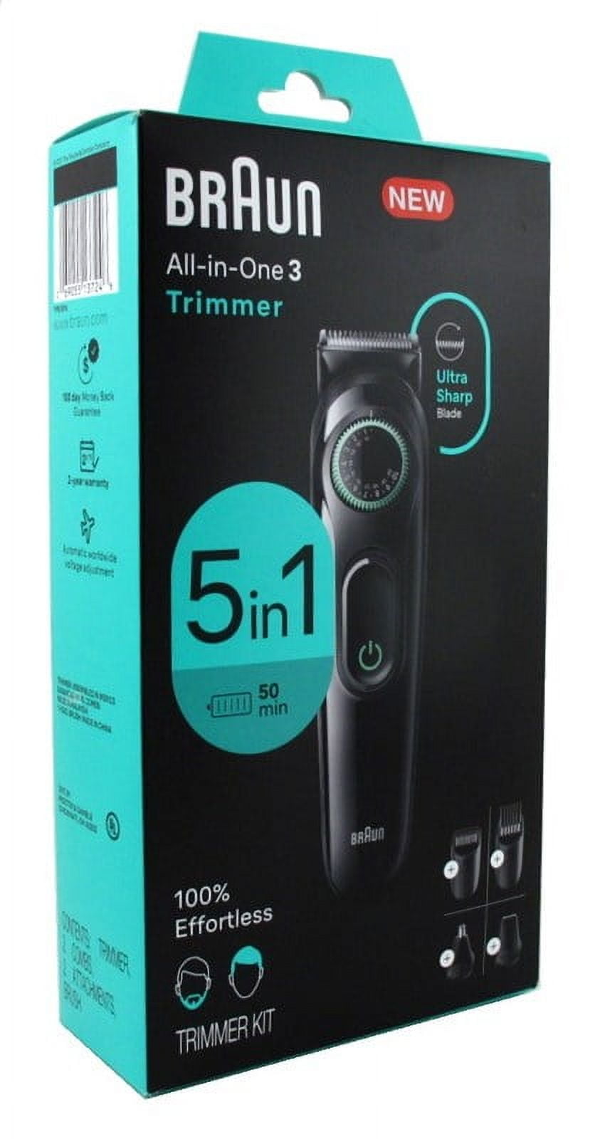 Braun Trimmer All-In-One 3 (5-In-1) Kit 40 Settings