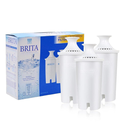 BRITA Advanced Replacement Water Filter for Pitchers, 3 count