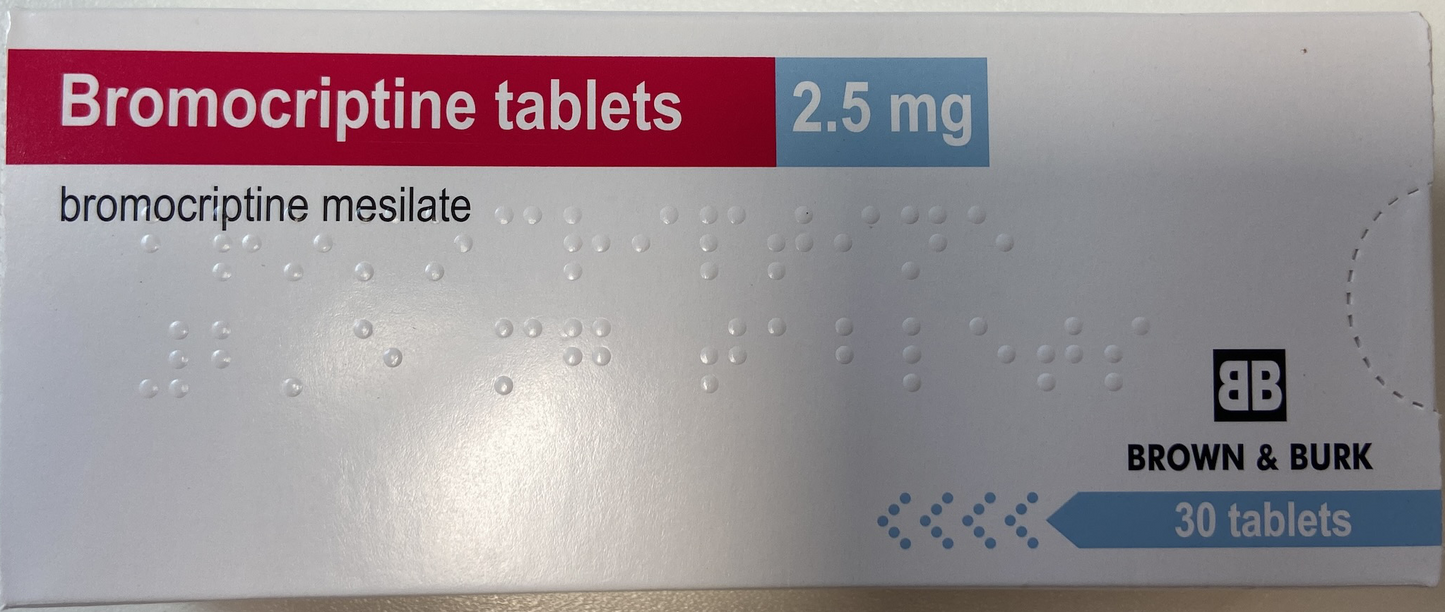BROMOCRIPTINE TB 2.5MG 100