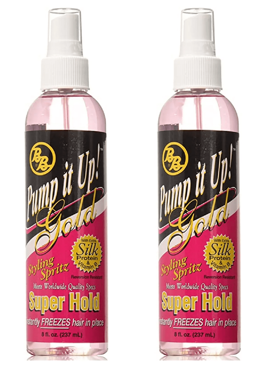 Bronner Bros Pump It up Styling Spritz Gold Super Hold, 8 oz