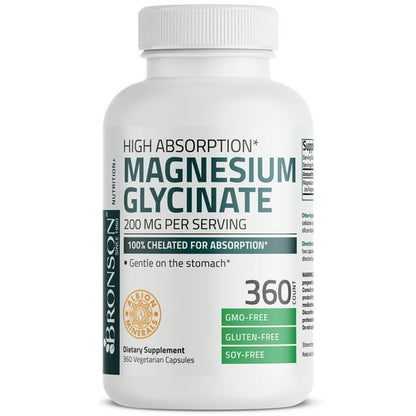 MAGNESIUM GLYCINATE 200MG CAP 90CT 21STC