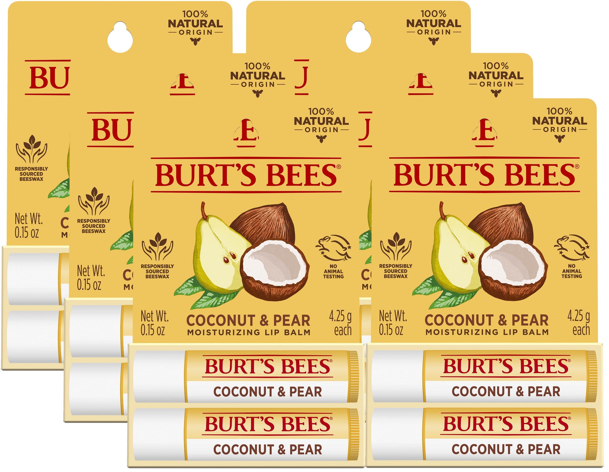Burt's Bees Moisturizing Lip Balm - Coconut & Pear
