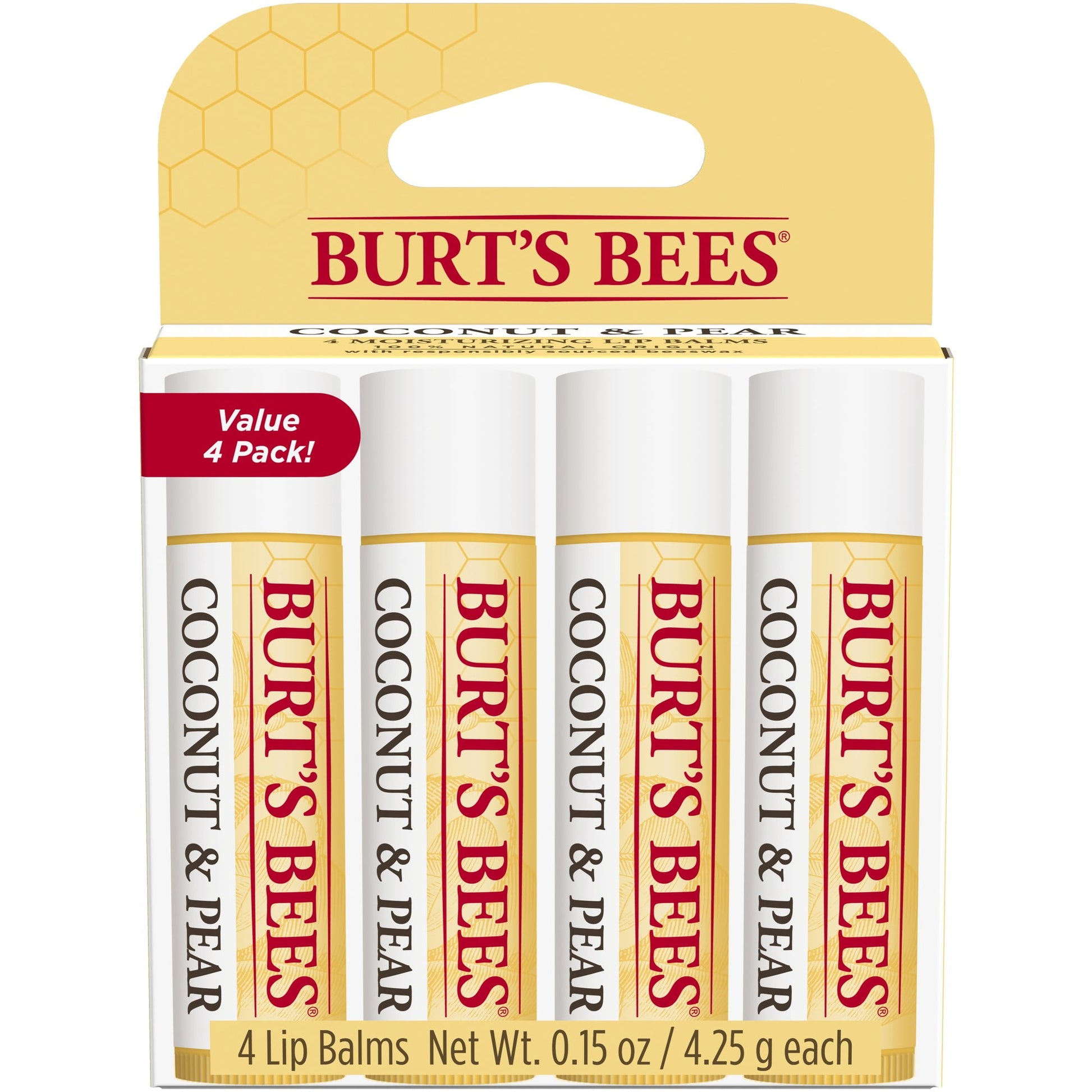 Burt's Bees Moisturizing Lip Balm - Coconut and Pear