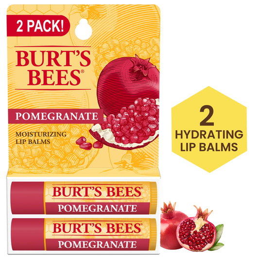 Burt's Bees Moisturizing Lip Balm - Pomegranate, Carded