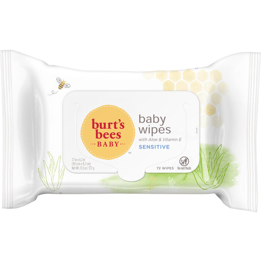Burt's Bees Sensitive Baby Wipes, 72 count