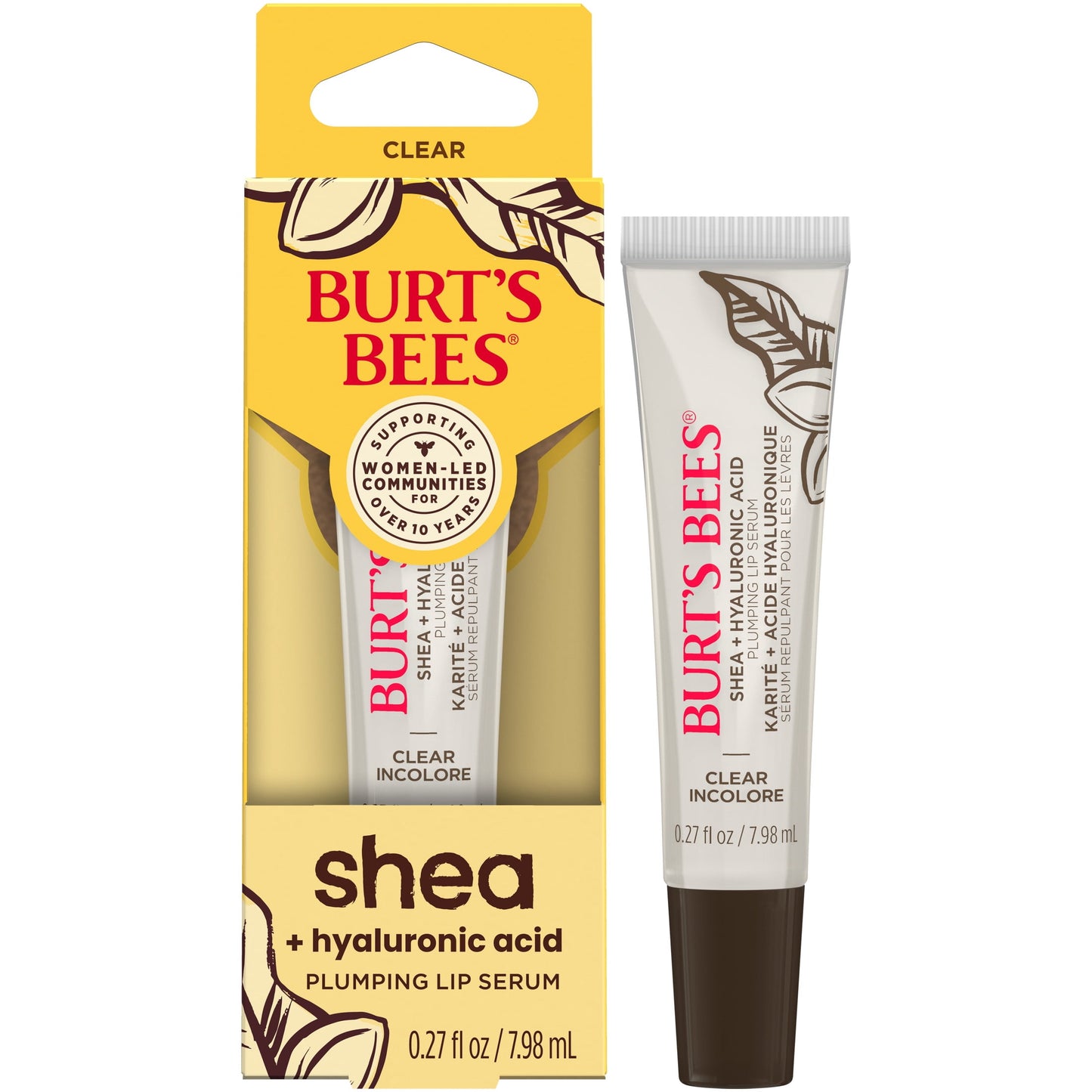 Burt's Bees Shea + Hyaluronic Acid Plumping Lip Serum - Clear