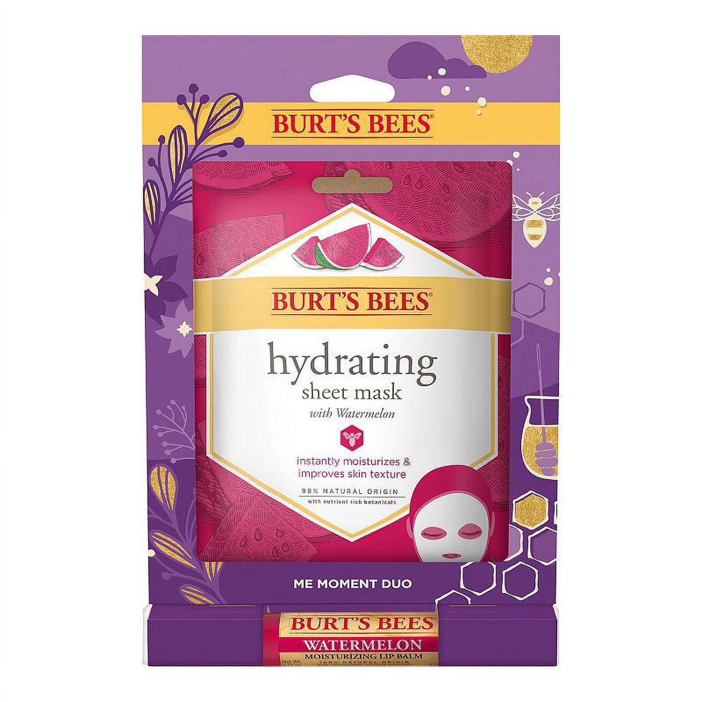 Burt's Bees Hydrating Sheet Mask with Watermelon