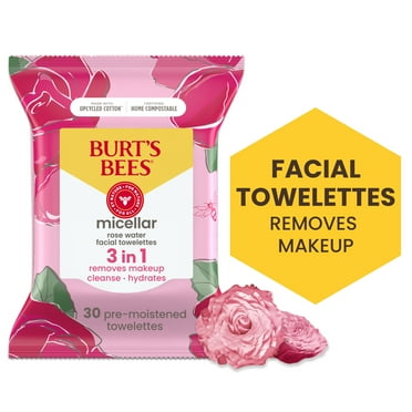Burt's Bees Micellar Makeup Removing Towelettes with Rose Water