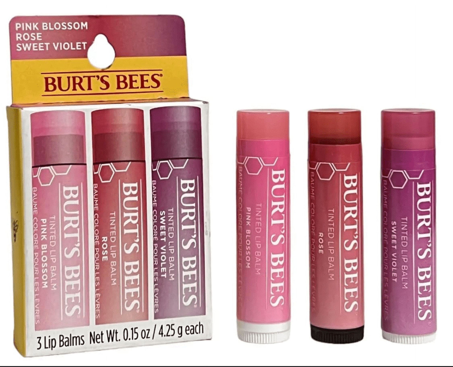 Burt's Bees Tinted Lip Balm - Rose