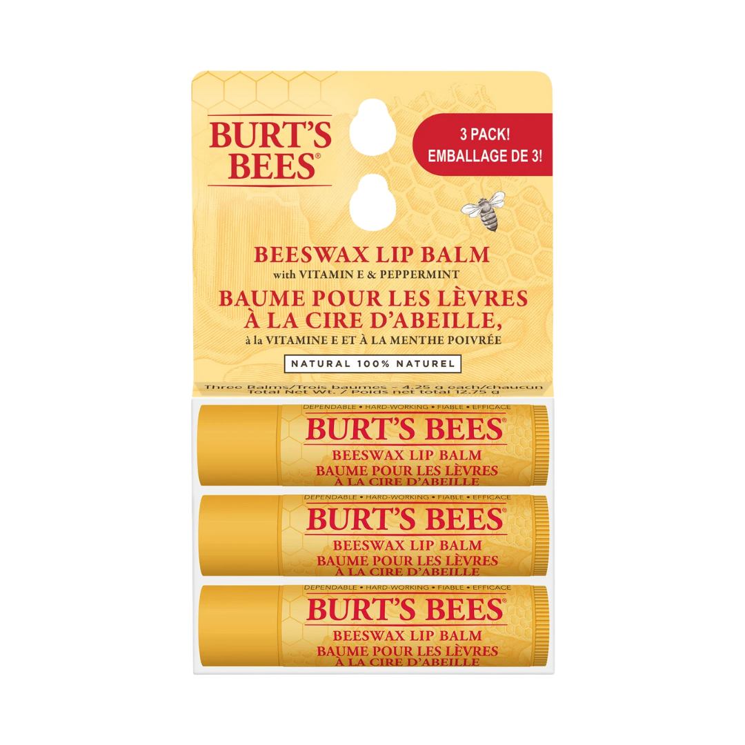 Burts Bees Lip Balm Beeswax Vitamin E & Peppermint (6in)