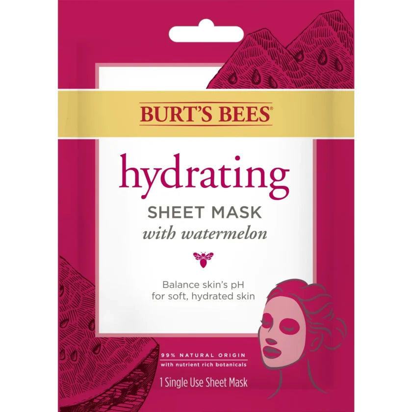 Burts Bees Sheet Mask Hydrating Watermelon (6in)