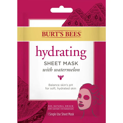 Burts Bees Sheet Mask Hydrating Watermelon (6in)