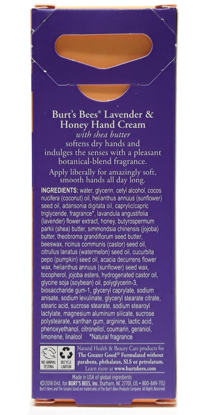Burt's Bees Lavender & Honey Hand Cream, 1 oz