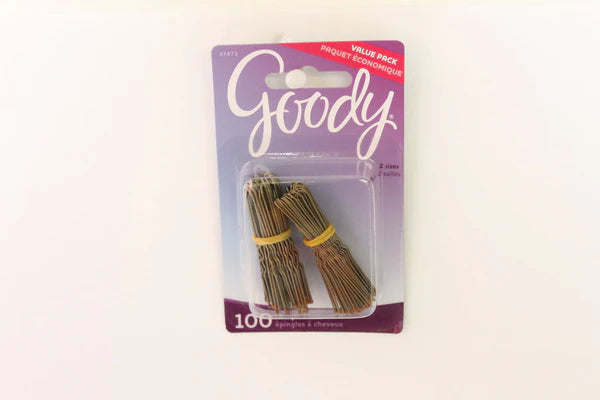Goody #47473 Hair Pins Brown 100 Count (6in)