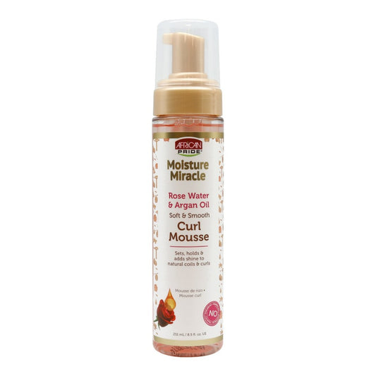 African Pride Curl Mousse Rose Water & Argan Oil 8.5oz