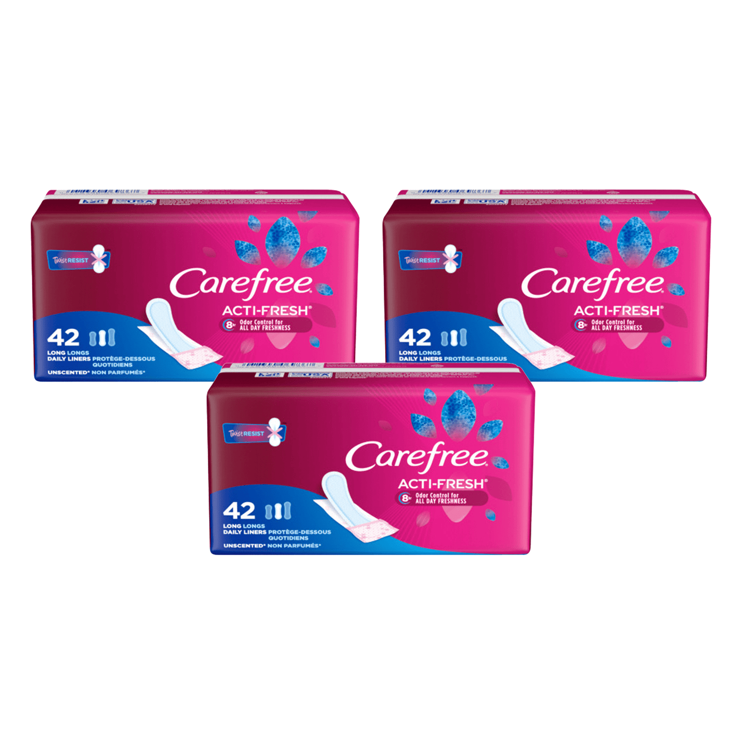 CAREFREE LINER ACTI-FRESH REG TO GO 54CT