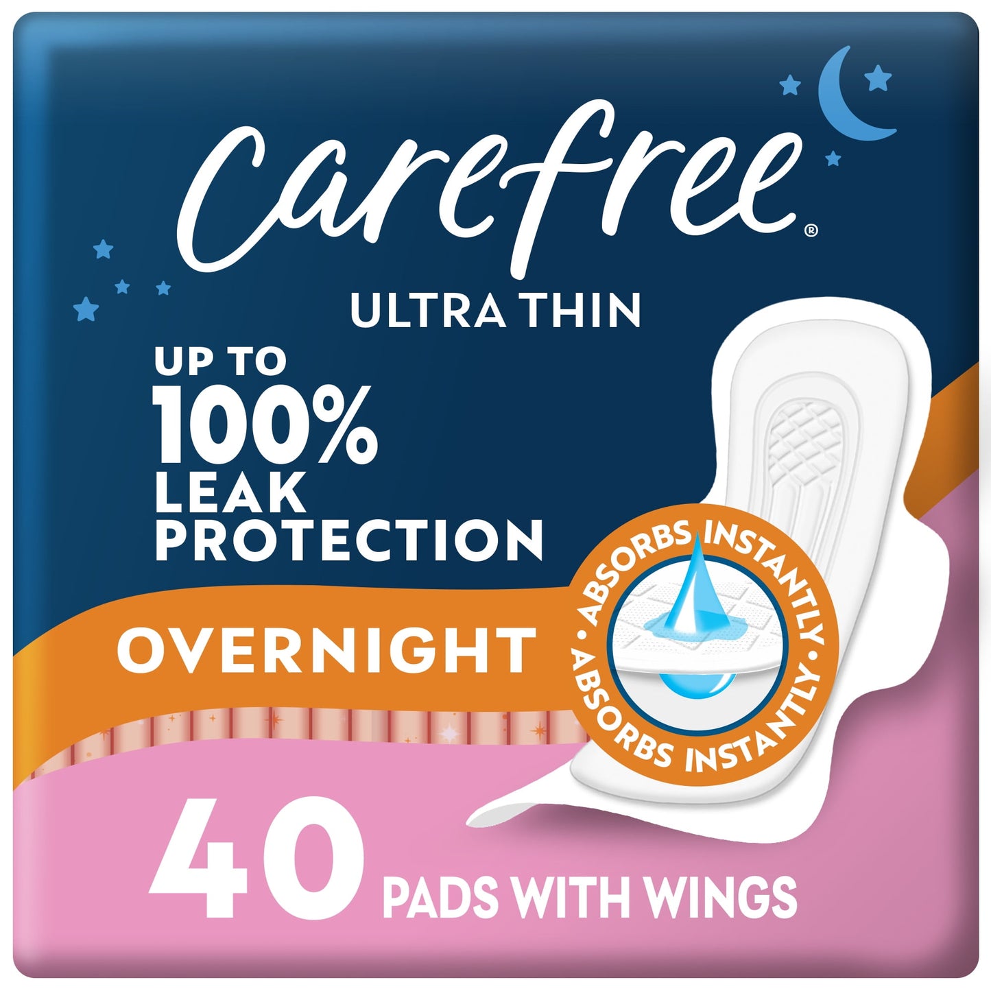 CAREFREE ULTRA THIN PAD 4X40CT