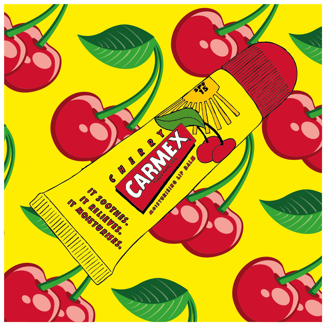 CARMEX CARDED TUBE CHERRY 12X0.35OZ