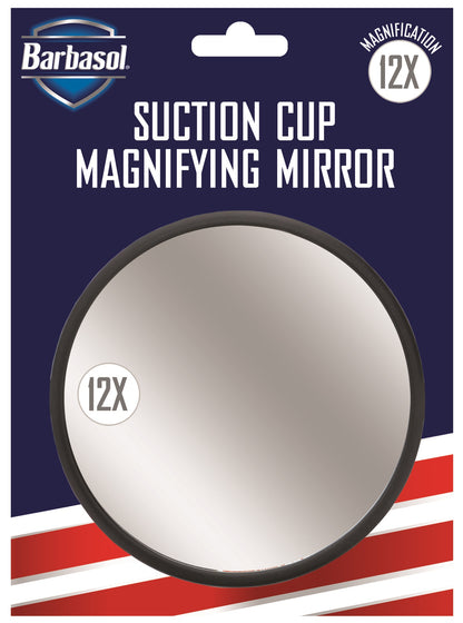 Barbasol Mirror 12X Magnifying With Suction Cup